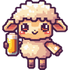 Sheep Beer Pixel