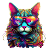 Cool Cat - Neon Vibes