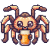 Tarantula Beer Spider Pixel