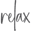 Black sparkle "relax"