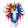 Einhorn Graffity Motiv