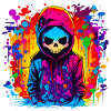 Graffiti Skeleton Boy