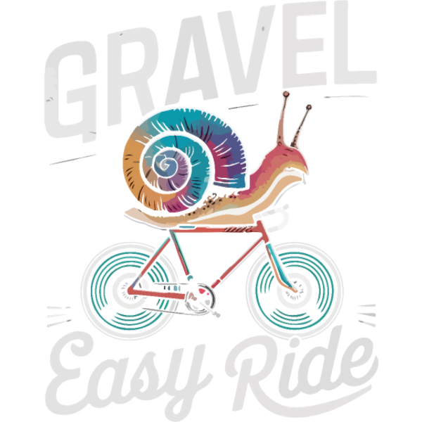 Koszulka "Schnecke auf Gravel-Bike"
