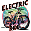 Illustration de vélo électrique rétro