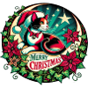 Chat calicot de Noël