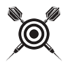 Bullseye Target with Arrows