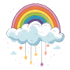 Cloud with rainbow
