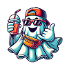 Boo-Jee Ghost Funny Fashionable Ghost