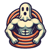 Bodybuilding Ghost Funny Gym Ghost