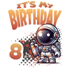 Graffiti astronaute 8e anniversaire
