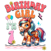 1er anniversaire fille équitation
