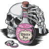 Witch's Fizz Halloween Skull