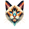 Polygon Cat, Digital Art