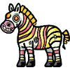 Zebra Halloween Comic Zombie