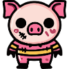 Pig Halloween Comic Zombie