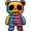 Bear Halloween Comic Zombie