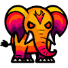Elefant Halloween Comic Zombie