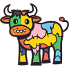 Cow Halloween Comic Zombie