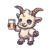 Bergziege Bier Pixel