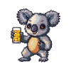 Koala Beer Pixel