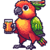 Papagai Bier Pixel