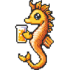 Seepferd Bier Pixel