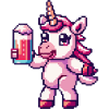 Einhorn Bier Pixel