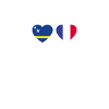 Curaçao, France, Heartbeat Flag