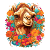 Kamel Kamelkopf Blumen