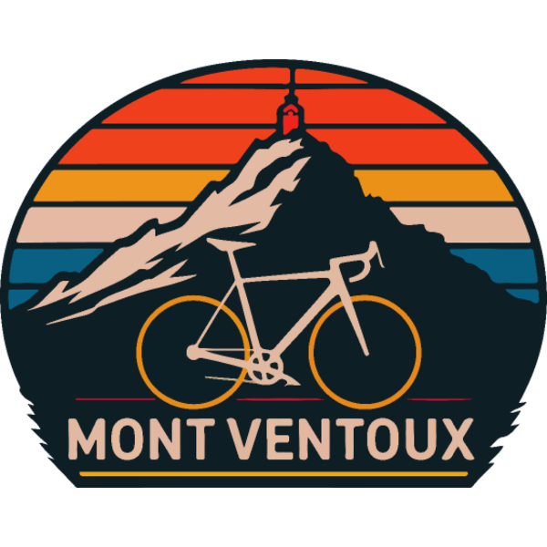 Koszulka "Mont Ventoux z rowerem"