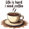Coffee cup with text motivation