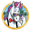 Einhorn mit Rahmen