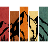 Mountain with beams