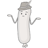 Lustige Weißwurst Weisswuascht Wurst Weisswurst