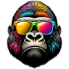 Gorillas with Sunglasses