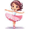 Ballet – Cute Ballerina Illustration