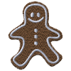 Gingerbread man embroidered