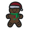 Christmas gingerbread man embroidered