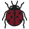 Coccinelle brodée