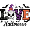 Halloween Love Lettering Gnome
