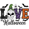 Halloween Love Lettering Gnome