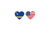 Curaçao USA Heartbeat Flag