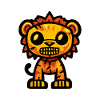 Bande dessinée d’Halloween Lion