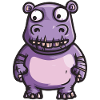 Hippopotamus Halloween Comic Funny