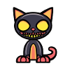 Chat Halloween Bande dessinée Drôle