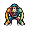 Gorilla Halloween Comic Funny