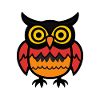 Owl Halloween Comic Funny