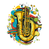 Tuba Cartoon Look