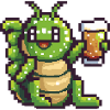 Worm Beer Pixel