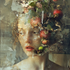 Frau mit Obst